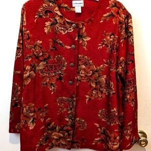 Women's Alfred Dunner, size 16, top.  Can be worn as a top or as a jacket.